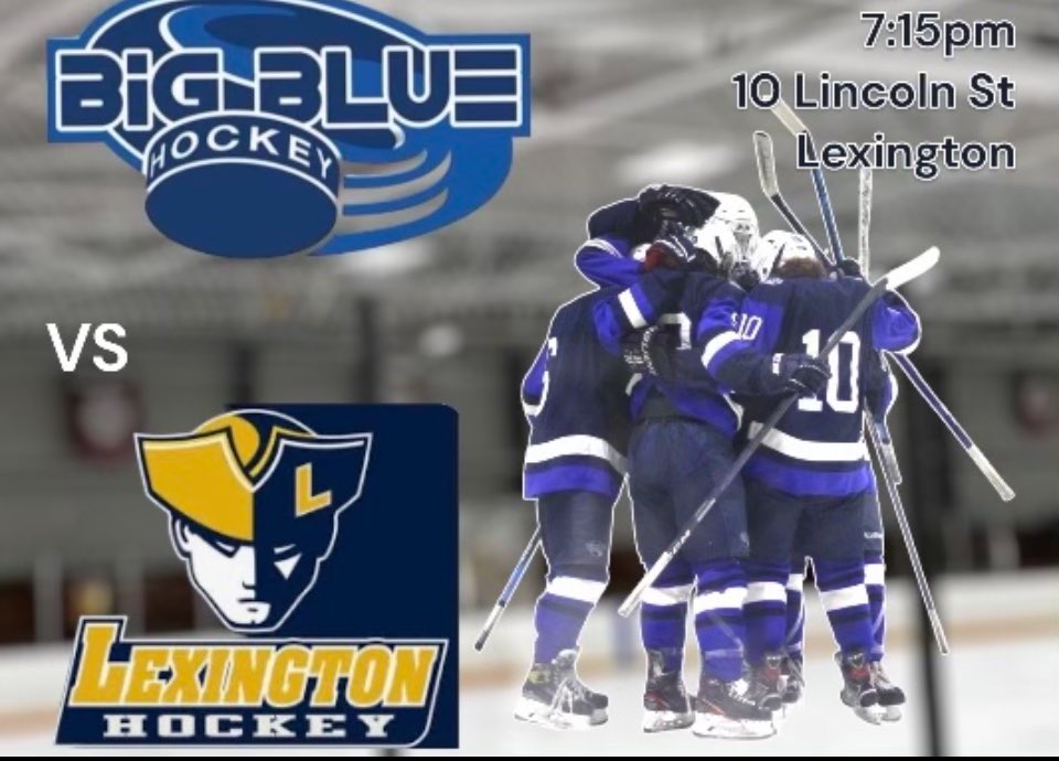 bigbluehockey_'s tweet photo. Swampscott once again on the road as they travel to Lexington to take on @boys_lexington with a 7:15 pm puck drop at Hayden Ice Arena #RoadBlue #LetsGoBlue
@SportsBigBlue @PhilStacey_SN @Joey_Barrettt @MassHSHockey @MHLbbiglive @MassNZ @HNIBonline https://t.co/raJxJOLd6Z