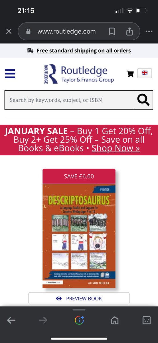 Bruce Roberts (@brucepublisher) on Twitter photo Delighted to announce that the new, 4th edition, of the fantastic Descriptosaurus has just published. Huge congratulations to author Alison Wilcox. Available now from Routledge.com at 20% discount for one copy and 25% off for multiples. <a href="/RoutledgeEd/">Routledge Education Books</a> <a href="/RoutledgeEOE/">Eye On Education</a> Delighted to announce that the new, 4th edition, of the fantastic Descriptosaurus has just published. Huge congratulations to author Alison Wilcox. Available now from Routledge.com at 20% discount for one copy and 25% off for multiples. <a href="/RoutledgeEd/">Routledge Education Books</a> <a href="/RoutledgeEOE/">Eye On Education</a>