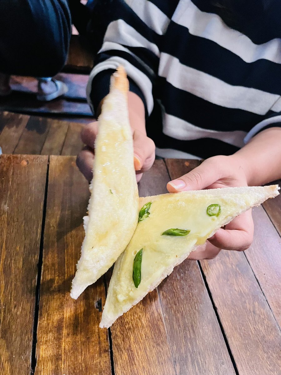 My sister ordered a chilli cheese sandwich