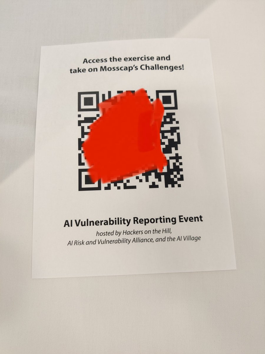 Hello DC! The AI vuln reporting event with @HillHackers @aivillage_dc and @AvidMldb is in full swing at Capitol Hill. Updates coming soon on this thread!