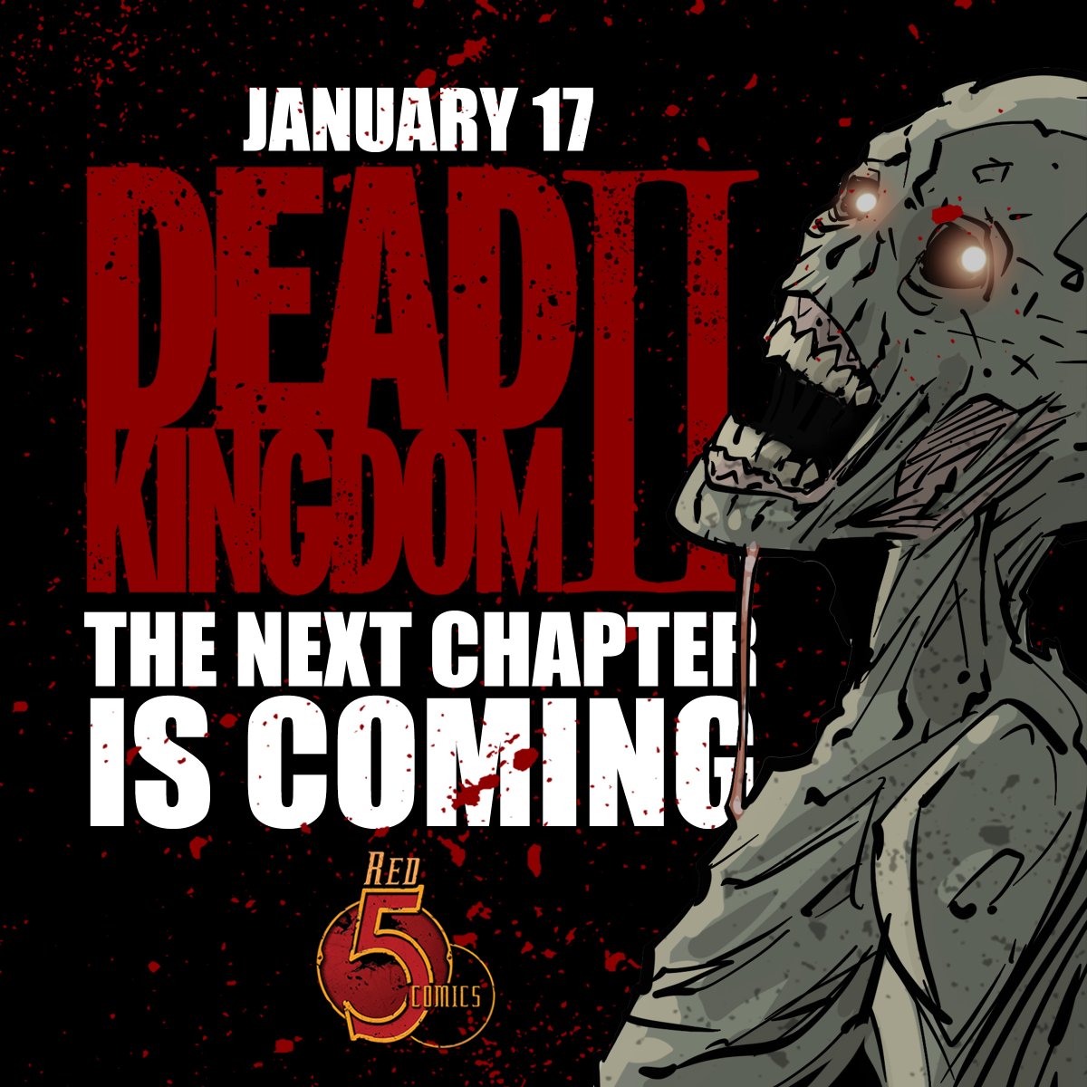 A new chapter begins! Dead Kingdom Vol.2 issue 1 will be available next week! Contact your local comic book store to get your copy.

From @red5comics 

@Mtlcomiccon @CBR @ComicsLotusland @Sparks_Comics @mtlcomic @blakesbuzz @Comic_Con @TheComicon @ComicCrusaders @Paul_thePullbox