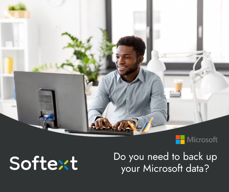 Do you rely on #Microsoft365 to run your business?  

The benefits of backing up your #Microsoft data far outweigh the costs, 

softext.co.uk/do-you-need-to…

#MicrosoftPartner