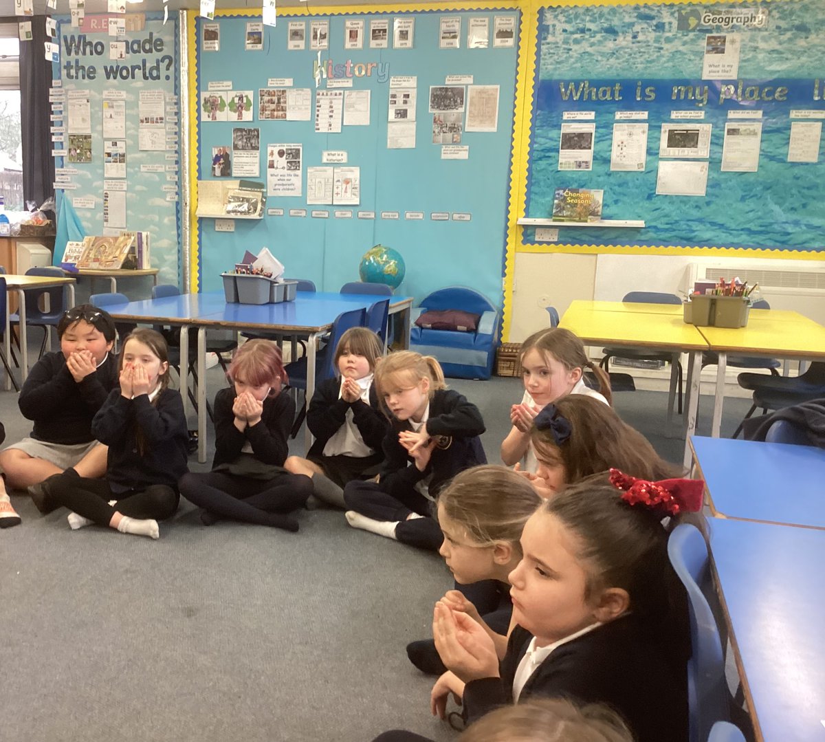 BelmontCof's tweet photo. Class 4 loved their first ‘Relaxed Kids’ session today. They created a fantastic ‘Friendship Soup’ containing love, kindness, patience, good manners, respect and peace. Great ingredients for a good friendship😀.Mrs G https://t.co/OUWLFeqfhw