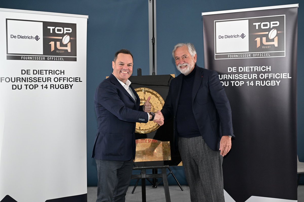 La Ligue Nationale de Rugby (LNR) est heureuse d'annoncer que De Dietrich, acteur majeur de l’efficacité énergétique et leader dans le confort thermique, devient fournisseur officiel du TOP 14 à compter de la 12ème journée de championnat, et ce, jusqu’au terme de la saison
