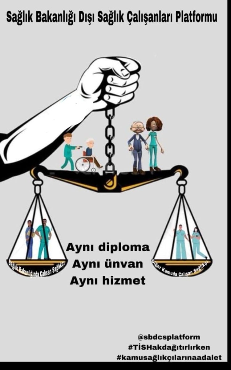 <a href="/_aliyalcin_/">Ali YALÇIN</a> <a href="/omerfarukoz44/">Ömer Faruk ÖZ 🇹🇷</a> <a href="/merdogan02/">Mehmet ERDOĞAN</a> 5283 sayılı kanunla dışarıda kalan
stratejik kurumlardaki sağlık çalışanlarının 
666 Khk uygulamasının durdurulması ile kaybolan haklarının 
Drlar eşitlenirken son anda bu yasadan çıkarılması hatasının düzeltilmesi 
hususunu dikkatinize sunarız 
@sbdcsplatform
#SHSdiyeceksiniz