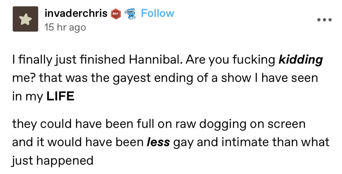 fragile__teacup's tweet photo. And this is why the Hannibal fandom is still going strong almost a decade after the show ended! 😂
#fannibals #Hannibal #Hannigram #yestheyreallyareTHATGAY! https://t.co/4c4DGeE5Pe
