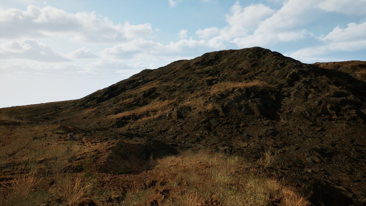 JoshENVs's tweet photo. My first UE5 landscape of 2024! Using nanite &amp; displaced textures to create realistic looking erosion and ground surfaces without placing additional Assets

#UnrealEngine5 #UnrealEngine #madewithunreal #environmentart #gameart #lookingforwork https://t.co/T4XpwQYuhG