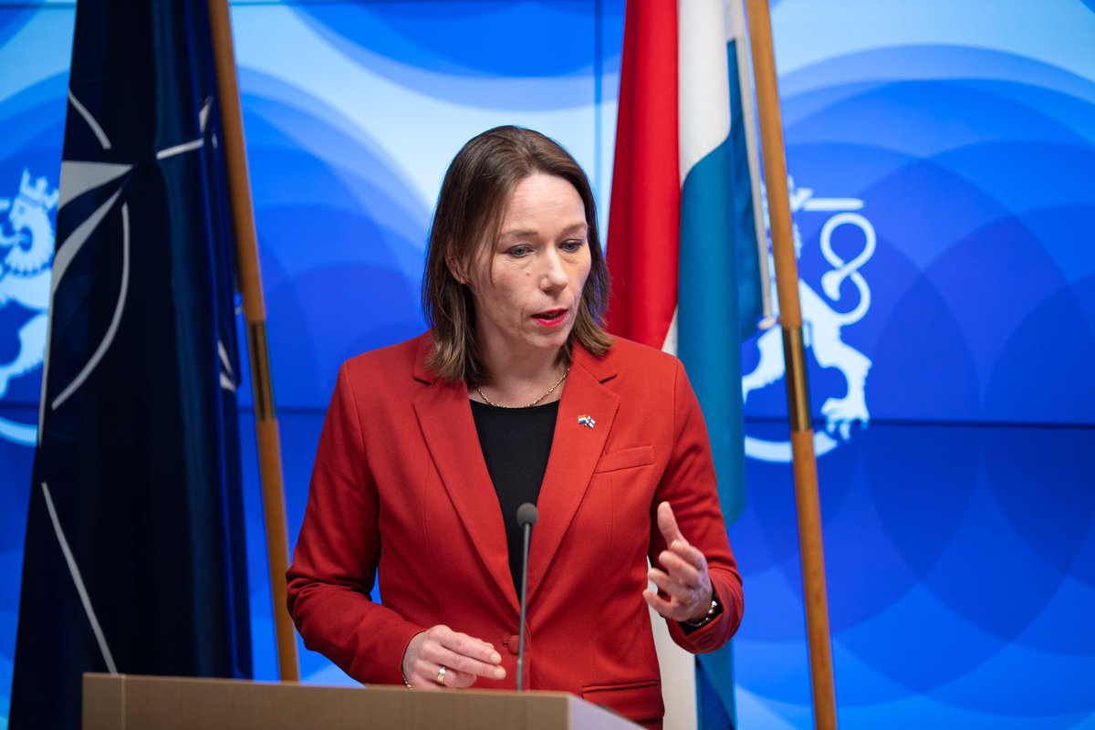 FM <a href="/elinavaltonen/">Elina Valtonen</a>: Good to welcome FM <a href="/HankeBruinsSlot/">Hanke Bruins Slot</a> in Helsinki and continue deepening 🇫🇮🇳🇱bilateral partnership as allies. Good discussion on European security and EU’s enlargement. Firm support to Ukraine continues.