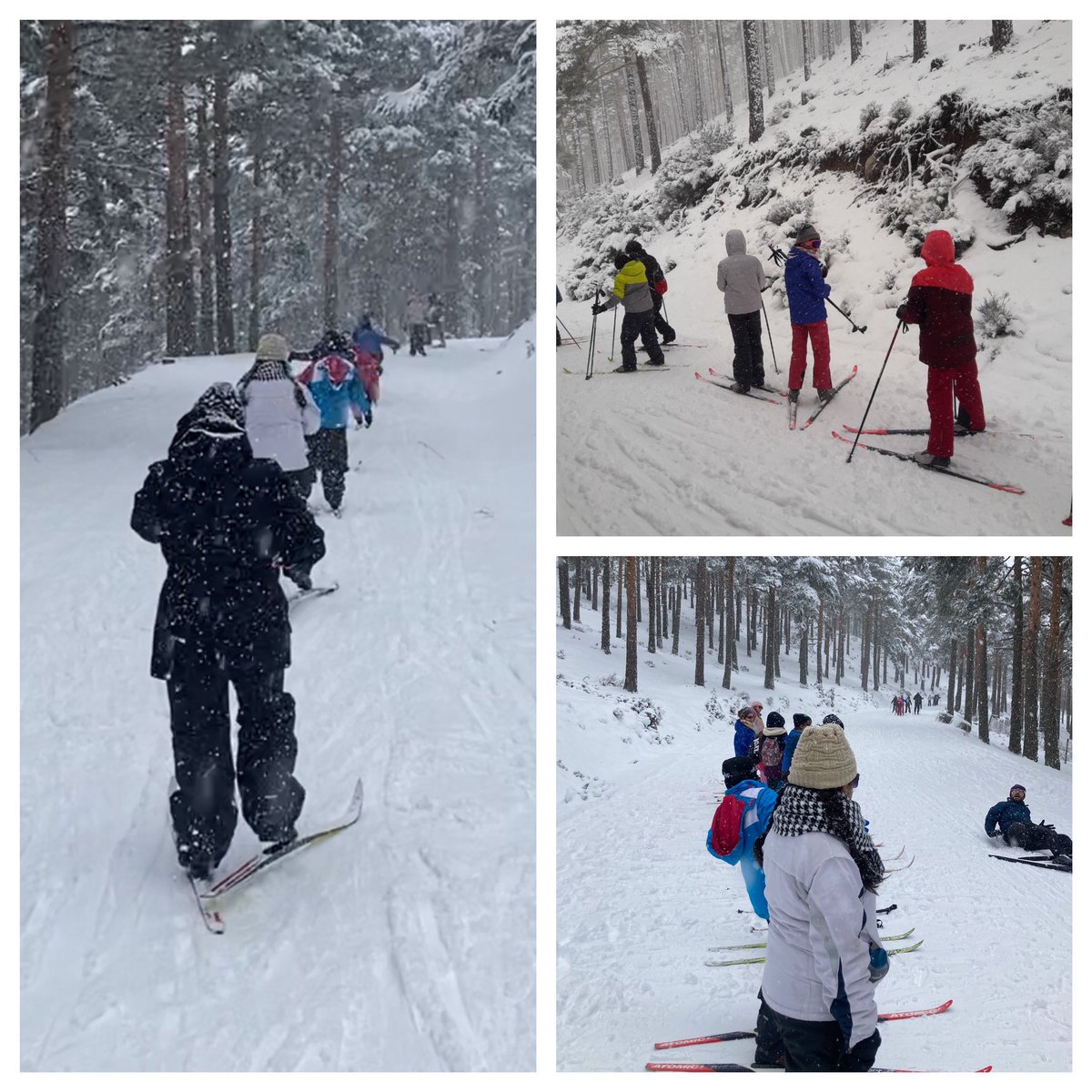 Fantástico día en la actividad complementaria de Esquí de Fondo de las clases de 5º de primaria. 🎿 Experiencias únicas y mucha diversión en la nieve. ❄️⛄