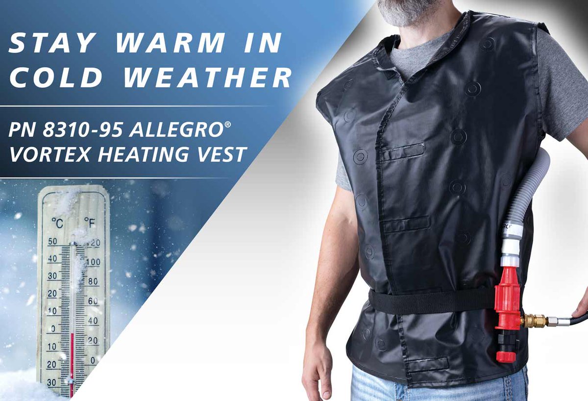 AllegroInd's tweet photo. Stay warm while working in cold weather with our PN 8310-95 Vortex Heating Vest!

https://t.co/be5dx7gX05

#climatecontrol #heatingproducts #allegroindustries

(Allegro product blog: quick 2 min read) https://t.co/7jSsXoUleG