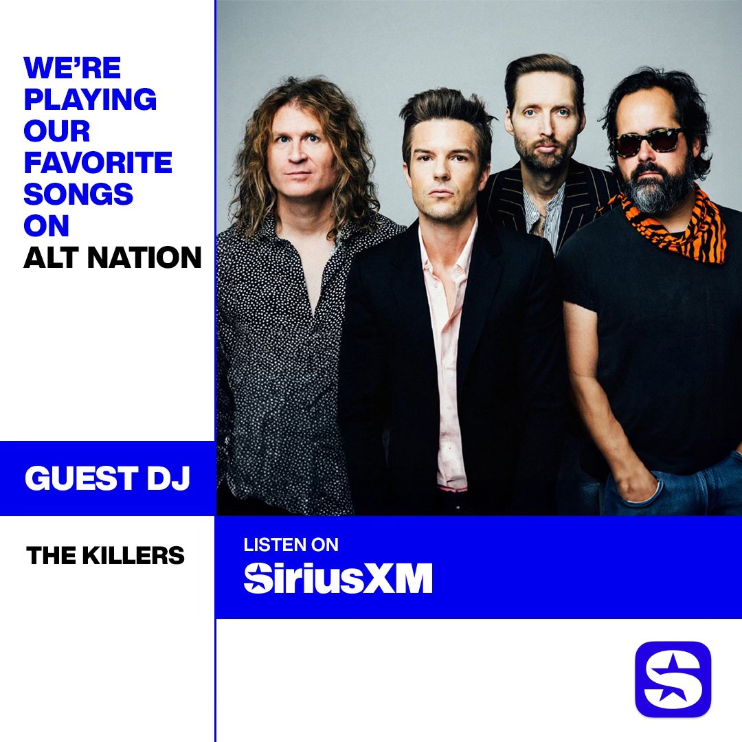 We're playing some of our favorite songs on Alt Nation. Listen now on the @Siriusxm @altnation app: sxm.app.link/TheKillersGues…