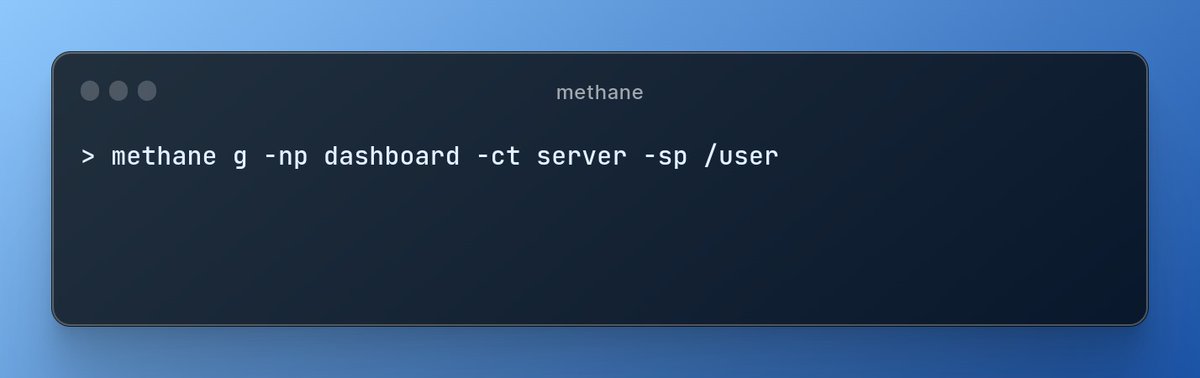 methanecli's tweet photo. Alternatively,  you can add a -ct argument to specify the component type,  which by default is client. https://t.co/6UQVydvUGN