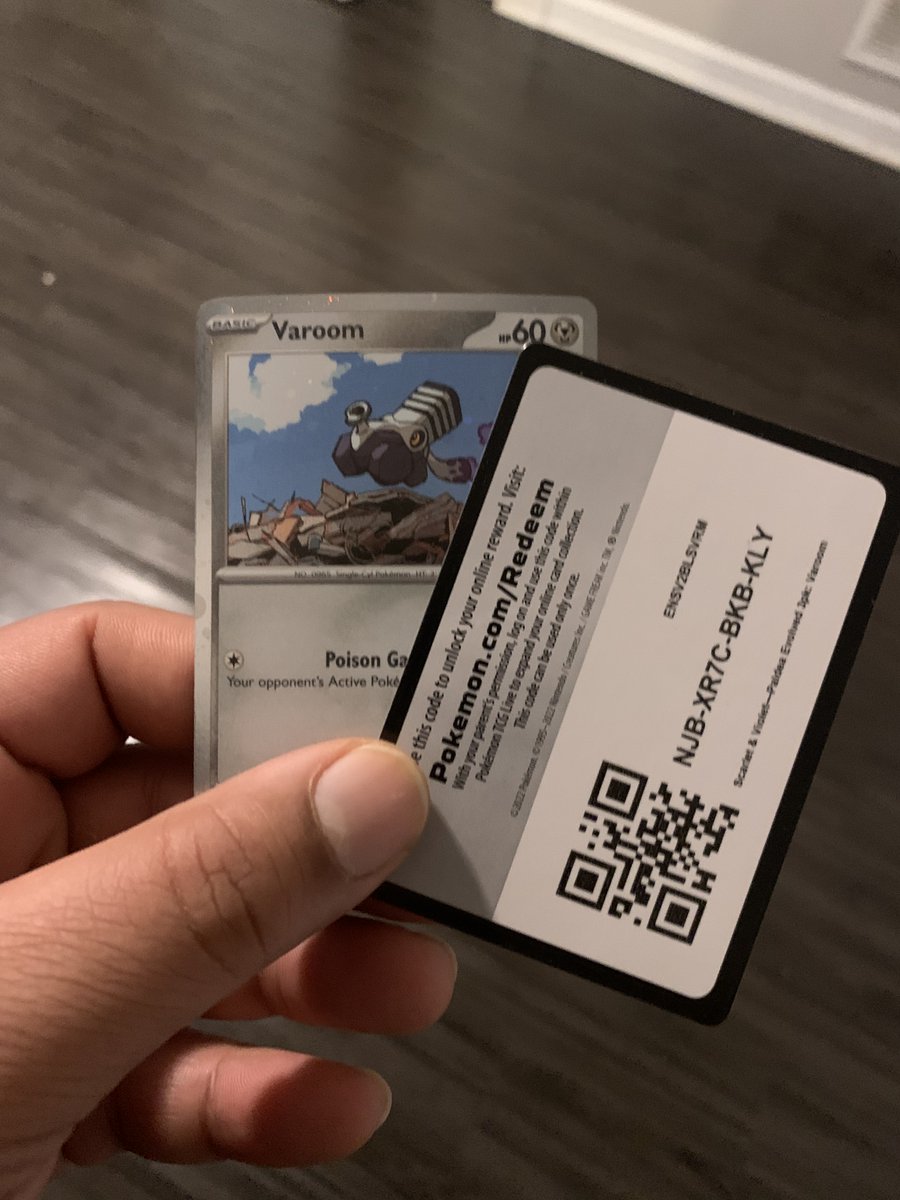 Pokealbey's tweet image. 🌟 Code Card Giveaway🌟

Today&apos;s code card is from a Pallid Evolved Varoom 3-pack blister! Join our daily Pokémon TCG Online code card giveaway. First come, first serve—good luck, trainers! 🎁 Follow for daily chances.🔥 #CodeCardGiveaway #PokemonTCGOnline #GiveawayAlert #pokemon