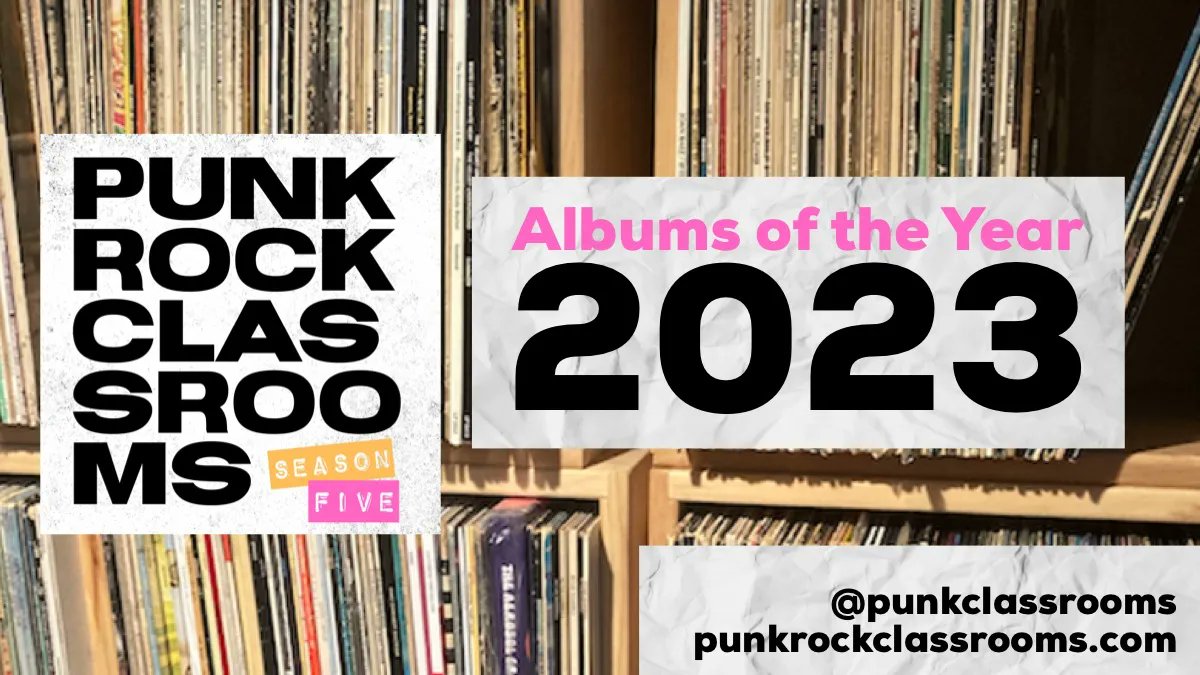 2023 had so much great music released! Check out our latest episode where Josh & Mike share their Top 5 EPs & LPs!

🎙
punkrockclassrooms.com/podcast/s5-alb…

#PunkRockClassrooms #Podcast #teachbetter #principalsinaction #education #edutwitter #teacher #teachertwitter #Teachers #punkrock