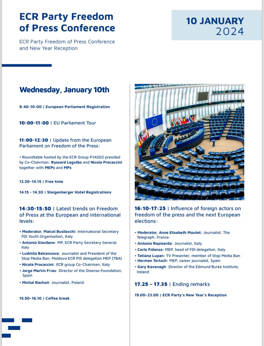 palomaadradosc's tweet photo. Bruselas | Conferencia #FreedomPress 
El eurodiputado de VOX y vicepresidente del grupo político europeo ECR @hermanntertsch “Tenemos el reto de romper con el paradigma de la ideología socialdemócrata que lleva 50 años gobernando Europa con una sobredosis de verdad”. 
@VOX_Europa_ @jm_frias @FDisenso @Jorgebuxade @MargaPisa