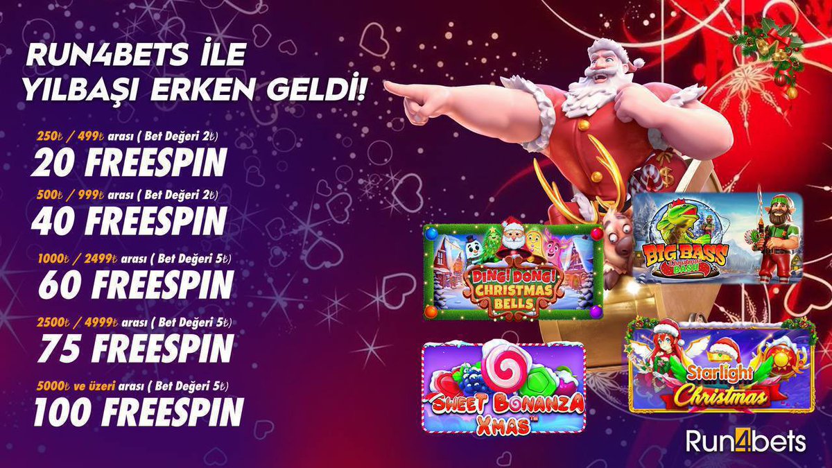 ⭐️ ÇEVRİM TEK KAT, MAKSİMUM ÇEKİM SINIRI YOKTUR ⭐️

❤️ Eklemeler canlı destek üzerinden sağlanacaktır.  
 
❤️ Bugün 00:00 tarihine kadar geçerlidir ! 

❤️ Sadece casino slot alanında geçerlidir !
 
✔️ cutt.ly/Run4Bets