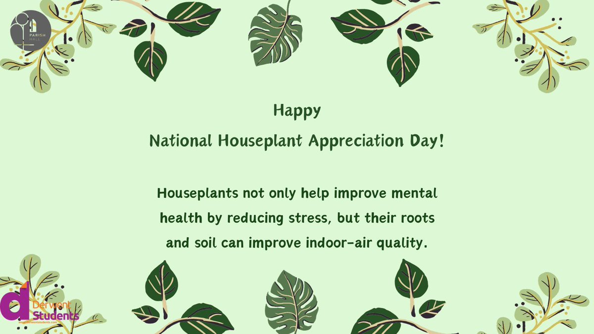 🌷 <a href="/ParishHallEgham/">Parish Hall, Egham</a> #derwentstudents #studentaccommodation #houseplantappreciationday 🌻