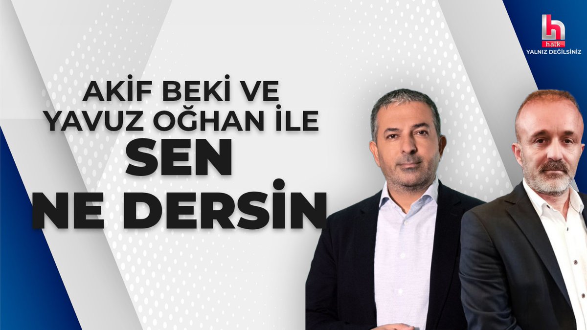 #CANLI | Akif Beki (@makifbeki) ve Yavuz Oğhan (@yavuzoghan) ile #SenNeDersin

Başladı...
youtube.com/live/gHa04EEYW…
