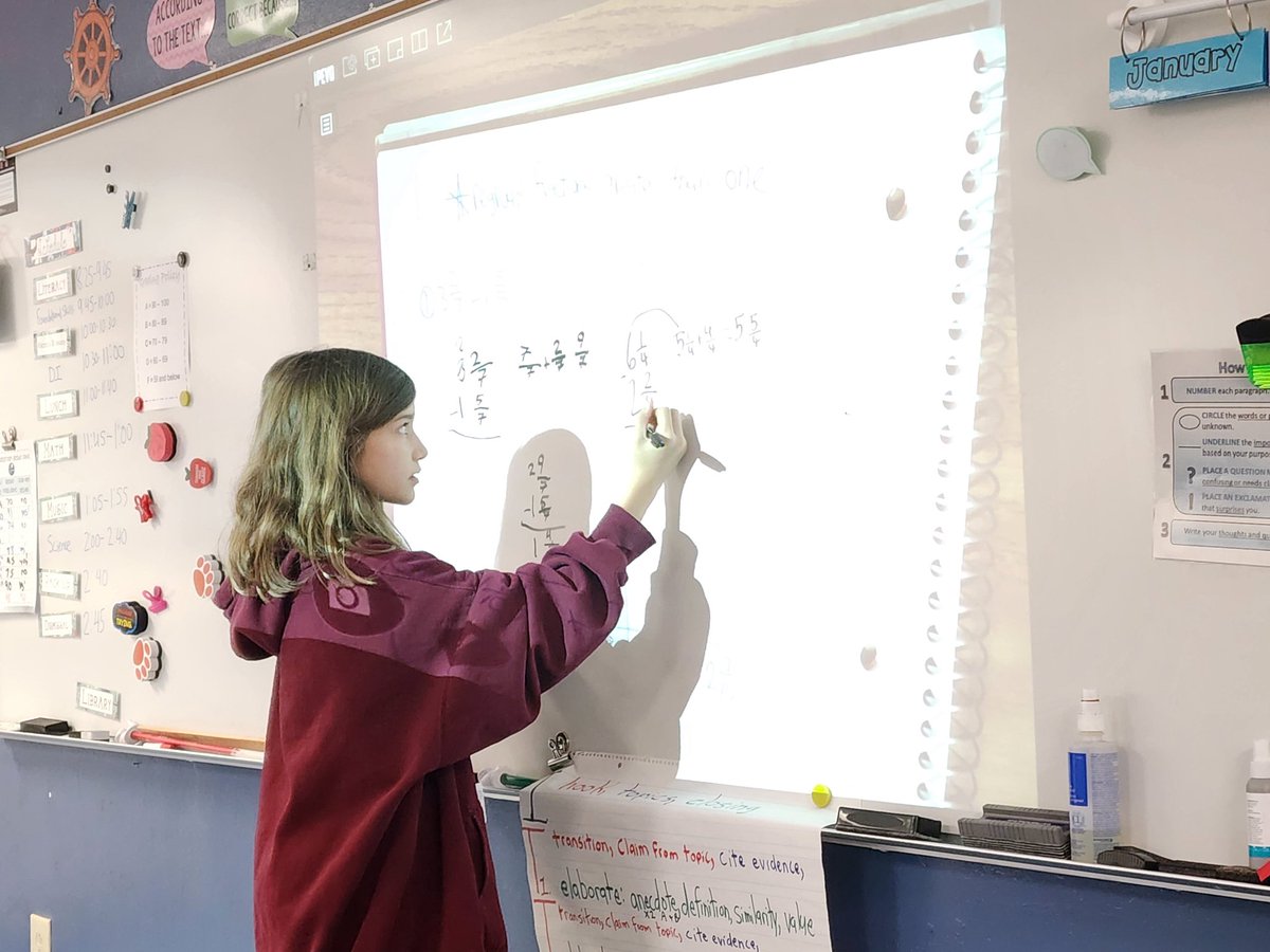SharkSanchez's tweet photo. Teach the class! Reviewing homework! @NPESharks @collierschools @CCPSk5math #ccpssuccess #ccpsproud #ccpsfamily #npefamily #fantastic #npedreamteam #sharktastic🦈 #kidtalk https://t.co/eQcYd4lhjY
