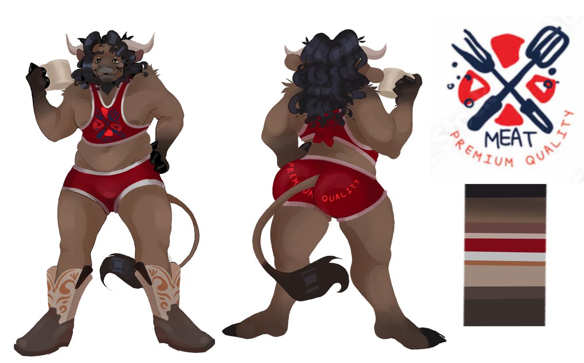 [ 🥩. ] : My bad, here’s my refsheet. 

[ 🎨. ] : Koifish, OC is owned by yours truly. So no stealing!