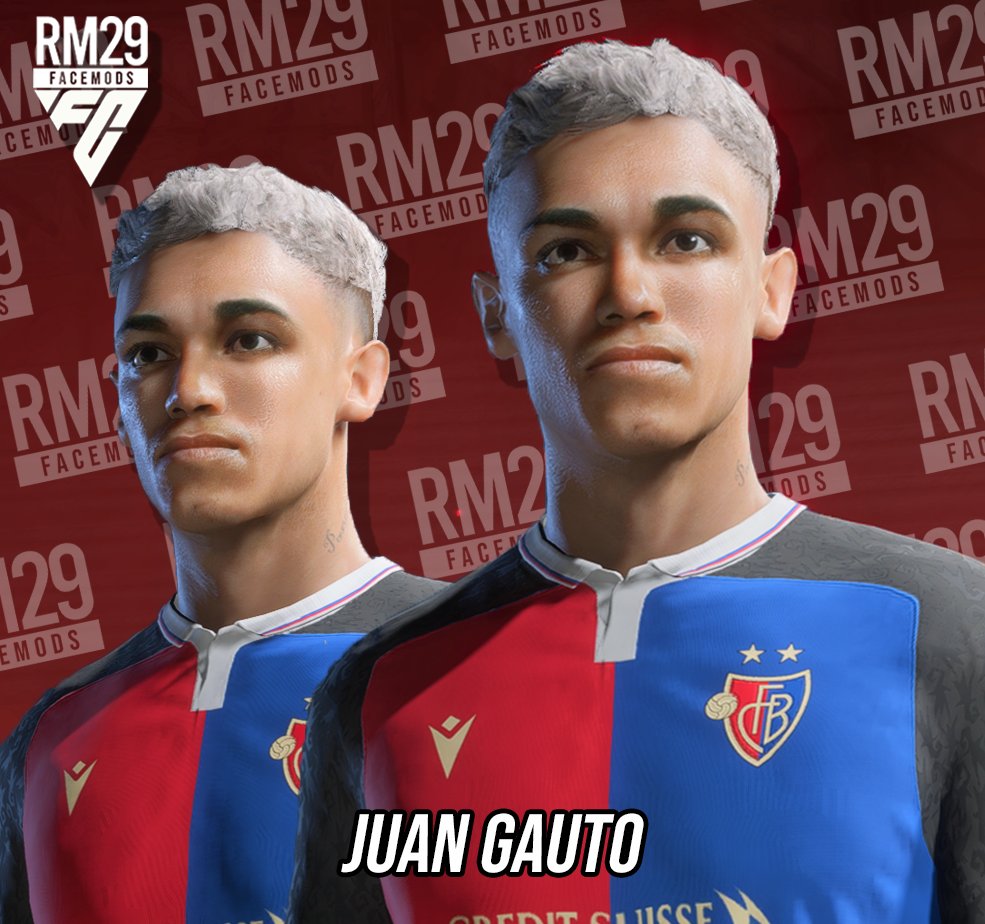 Renan_RM29's tweet photo. 🚨 [FC24] NEW FACE! 🚨

🇦🇷 JUAN GAUTO (🇨🇭 FC Basel)

💥ID compatible with FIFERs Realism Mod

🔓 Be a patron to get this and many others facemods! You can also get it individually on Patreon/BMC.

🚨GET IT NOW!🚨

#EAFC24 #fifafaces #fifamods #RM29faces https://t.co/kNpFOkRb7k