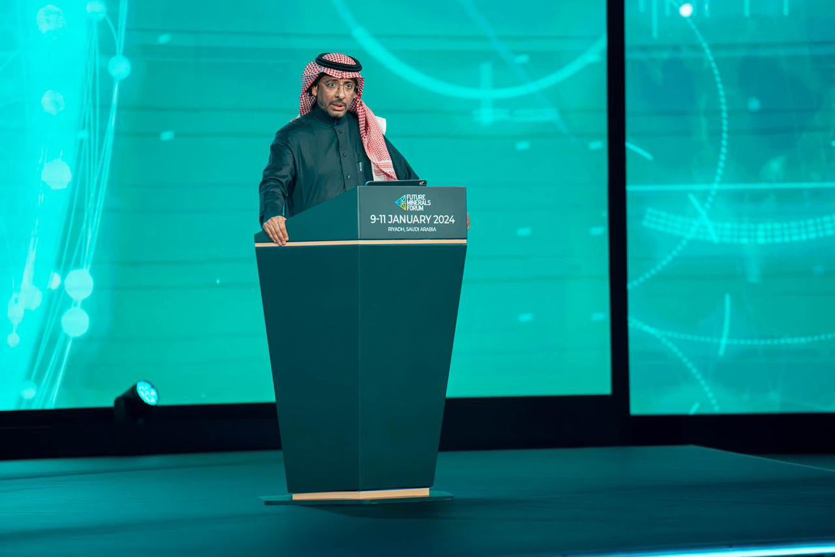 BAlkhorayef's tweet photo. تشرفت بافتتاح مؤتمر التعدين الدولي بنسخته الثالثة، برعاية مولاي خادم الحرمين الشريفين -حفظه الله- والذي أعلنا خلاله عن ارتفاع قيمة الثروات المعدنية المقدرة في المملكة بنسب�� 90%، لتصل إلى 2,5 تريليون دولار، في إنجاز مهم يعكس الإمكانات الكبيرة التي تتمتع بها المملكة في قطاع التعدين https://t.co/JrSq13oLJt