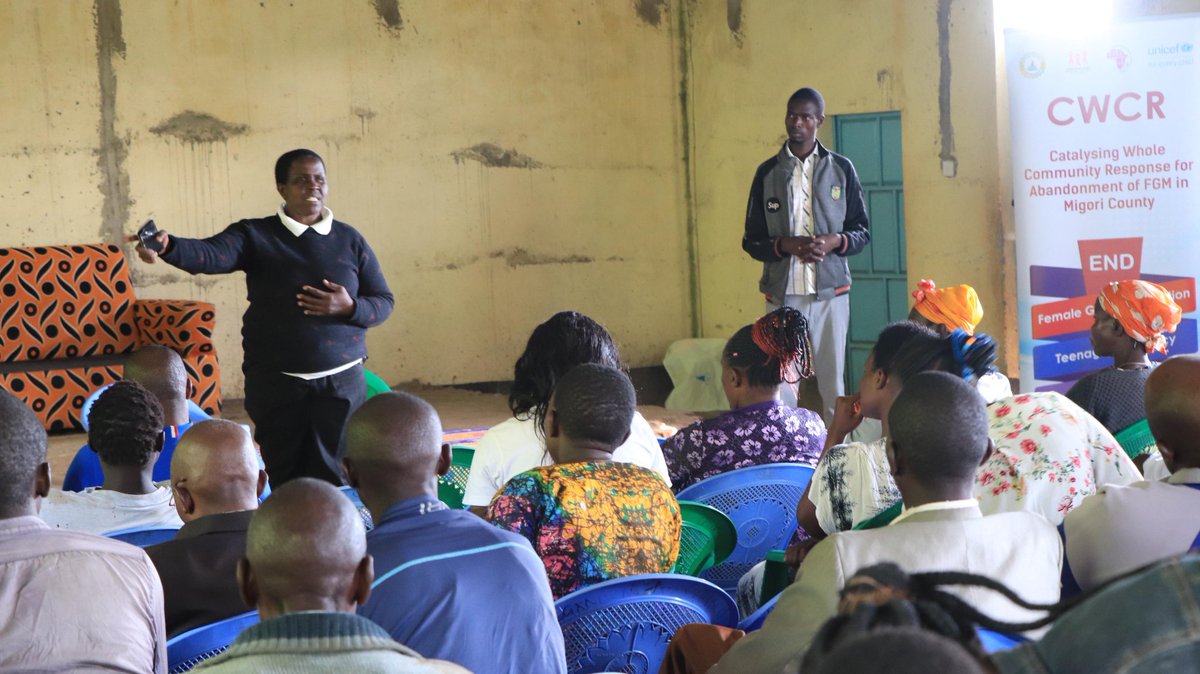 gikzsam's tweet photo. @NAYAKenya under #CWCR project is basing a sensitization platform in Communities @MIGORICOUNTY044 to AGYW, parents &amp; youth on prevention of FGM/Cut &amp; early/Child Forced marriages.
#NAYAVoices
#EndFGM
@GPtoEndFGM  @TunawezaEmpower https://t.co/ERWDpJ4Quo
