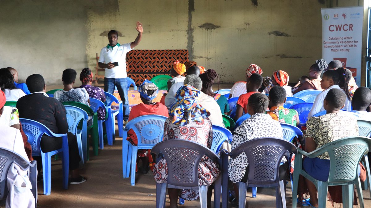 gikzsam's tweet photo. @NAYAKenya under #CWCR project is basing a sensitization platform in Communities @MIGORICOUNTY044 to AGYW, parents &amp; youth on prevention of FGM/Cut &amp; early/Child Forced marriages.
#NAYAVoices
#EndFGM
@GPtoEndFGM  @TunawezaEmpower https://t.co/ERWDpJ4Quo