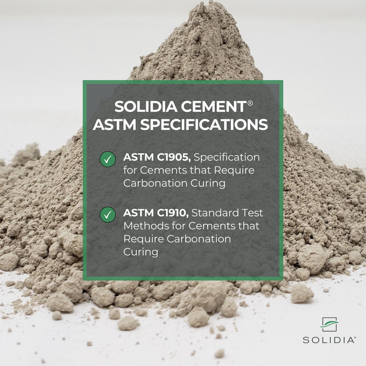 Can Solidia Cement® be used to manufacture non-steel reinforced concrete products? Yes. Solidia Cement results in a cure time of less than 24 hours, no primary efflorescence, brighter colors and stronger concrete. Contact us to learn more. ➡️ bit.ly/3RDfHNq