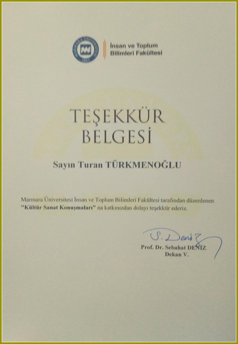 TMTurkmenoglu's tweet photo. TEŞEKKÜRLER...
Marmara Üniversitesi İnsan ve Toplum Bilimleri Fakültesin’e konuşmacı olarak davet edildim. ‘’ Sahaflar Çarşısı’nda Görüp İşittiklerim’’ isimli kitabımı, Sahaflar Çarşısı’nın dünü, bu günü ve yarınını konuştuk.  Benim için büyük bir onurdu, unutulmaz bir gündü. https://t.co/6WoQidAB1y