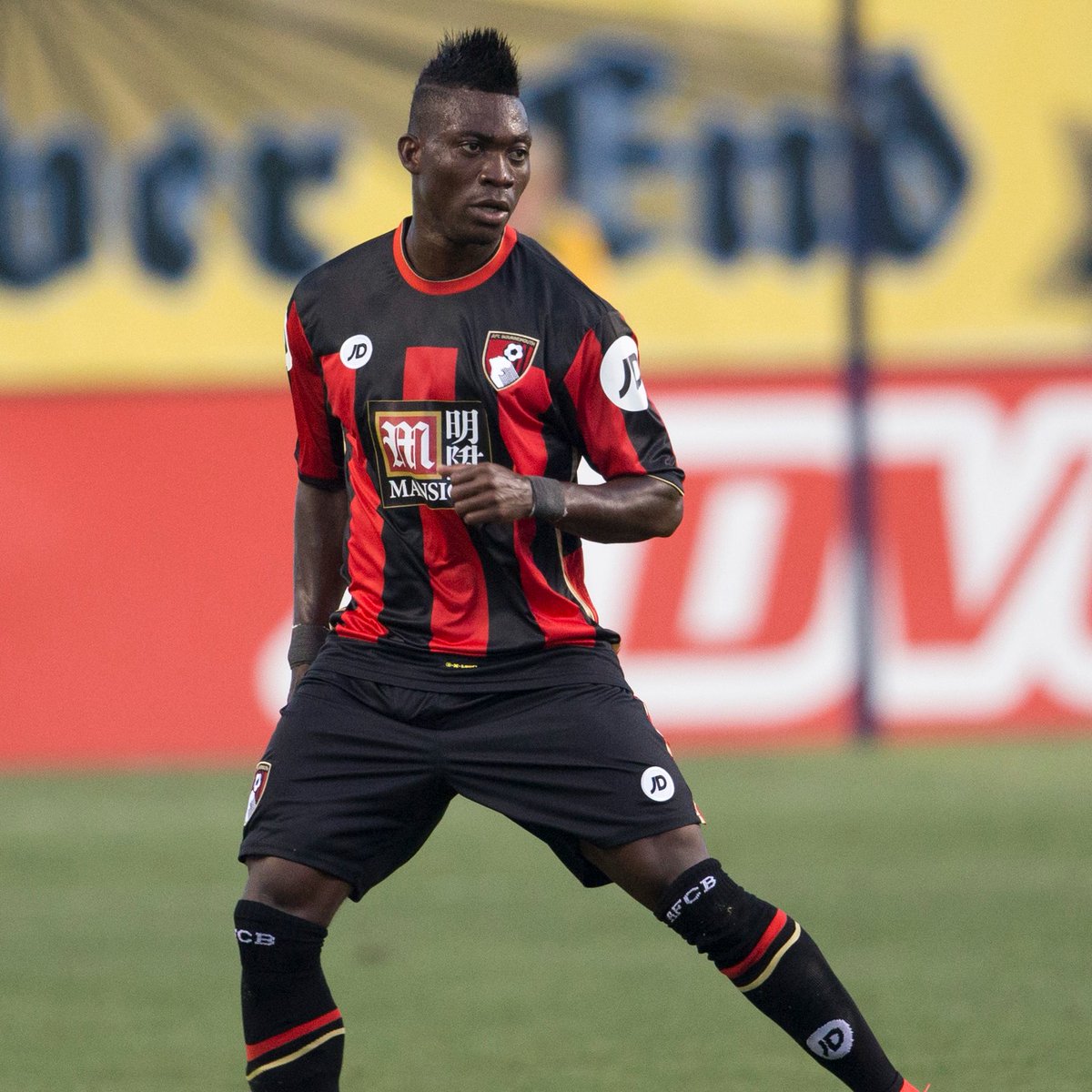 afcbournemouth's tweet photo. Remembering Christian Atsu on his 32nd birthday ❤️ https://t.co/gflaUy1Coo