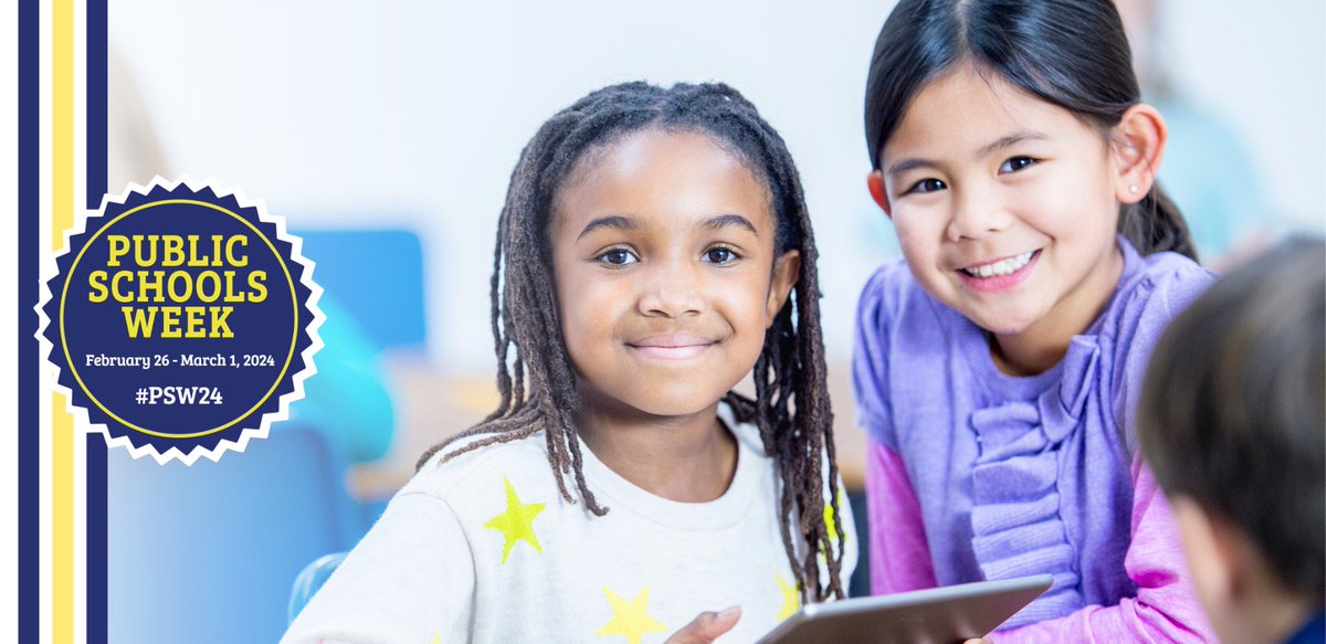 LearningFirst's tweet photo. 🎓 Celebrate the heart of our communities – our public schools! Mark your calendars to join us in recognizing Public Schools Week, Feb. 26 - March 1, 2024. Let's showcase the amazing work happening in our schools! ❤️📚 #PSW24 #PublicSchoolProud https://t.co/9dipuZ4EI1 https://t.co/Uf41vdlE6K