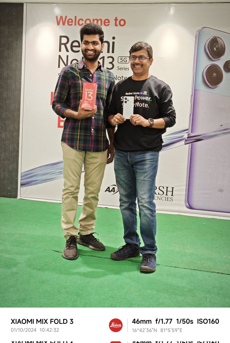 batchumalli's tweet photo. #Super Launch & meeting with our #Eluru #MiPartners ๐
Super happy to witness the love for brand Xiaomi & readiness of our partners to take the market by Strom with our #RedmiNote13 5G series โก
#Xiaomi โฅ๏ธ #EluruMarketVisit https://t.co/QKHXu1lSfX