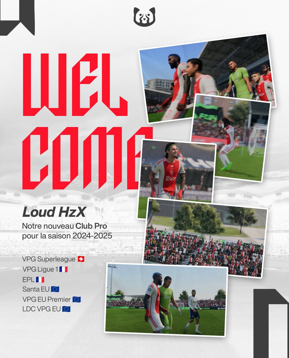 Qui dit nouvelle année, dit nouveau club pro ⚽️

Bienvenue @LoudHzX ! 

Loud participera donc à :

La VPG Superleague 🇨🇭
La VPG Ligue 1 🇫🇷
L'EPL 🇫🇷
La Santa EU 🇪🇺
La VPG EU Premier 🇪🇺
La LDC VPG EU 🇪🇺