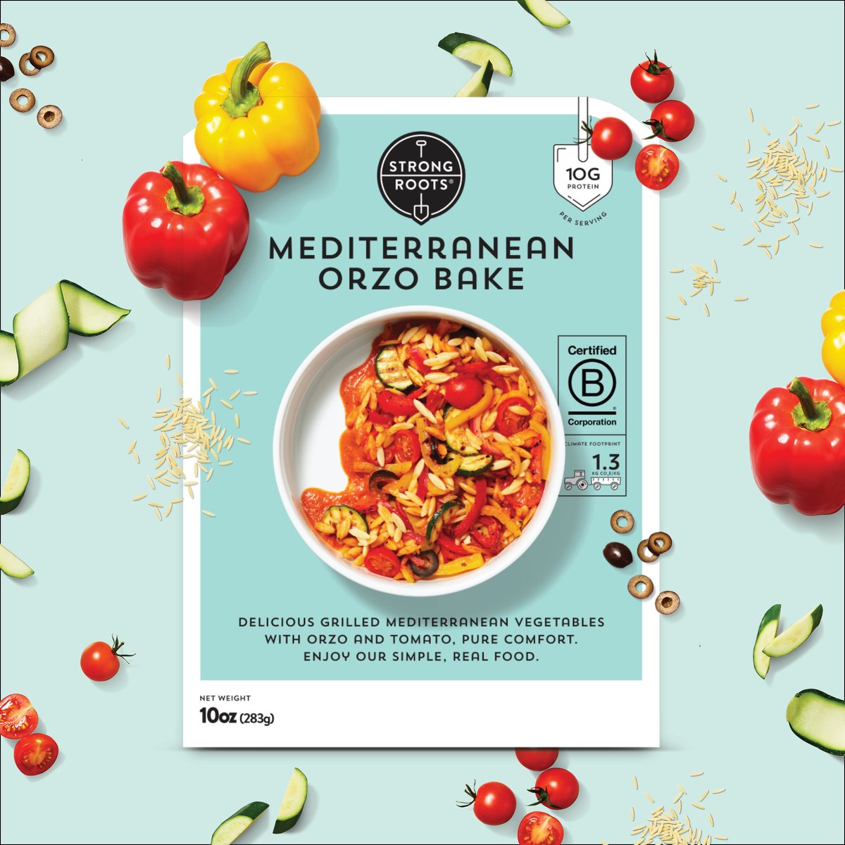 We're savoring simplicity with our quick and easy Mediterranean Orzo Bake—Grilled Mediterranean Vegetables, Orzo, and Tomatoes unite for a delicious, natural, and nutritious delight. Chef's Kiss! 🤌 #FoodPairings #StrongRoots