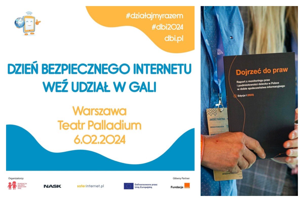 ciesiolkiewicz's tweet photo. Jutro @NASK_pl obchodzi swoje 3️⃣0️⃣-lecie.👏 A już 6.02 #DBI 2024 Program #Safernet @DajemySile i #NASK. Będziemy też my z @fundacjaorange z tematami:
👉 Profilaktyka społeczna i higiena cyfrowa w szkołach podstawowych.
👉 "Dojrzeć do praw" w środowisku informacyjnym i cyfrowym.
👉 Jak o AI rozmawiać od strony etycznej i społecznej?
#bezpieczeństwo #edukacja
Informacje i zapisy ⤵️