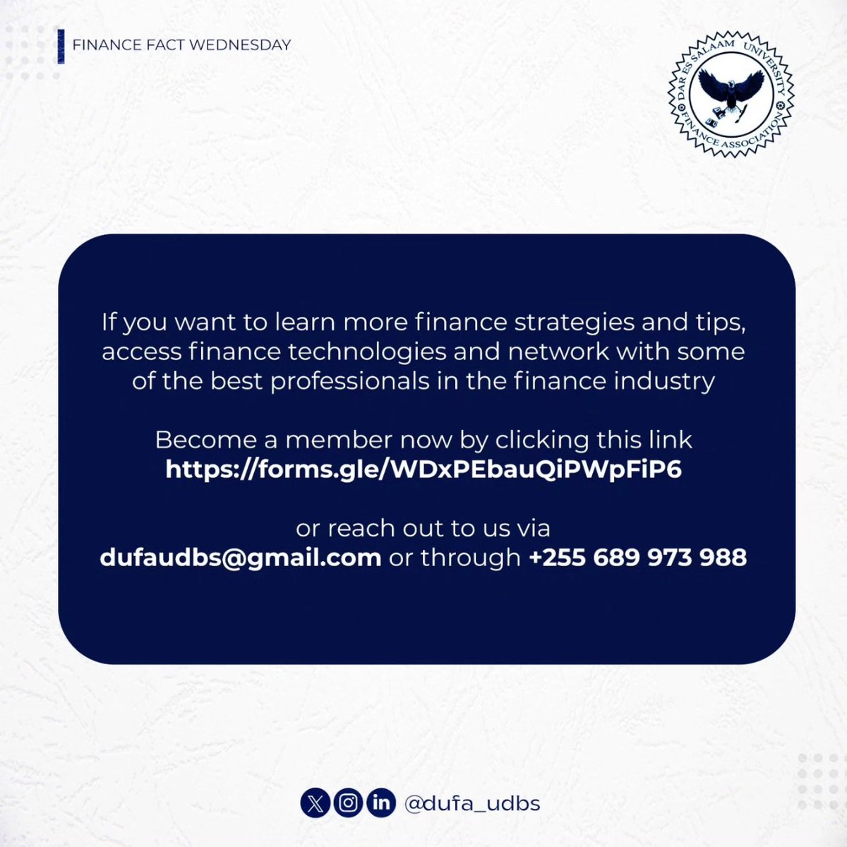 UDSM Finance Association tweet media