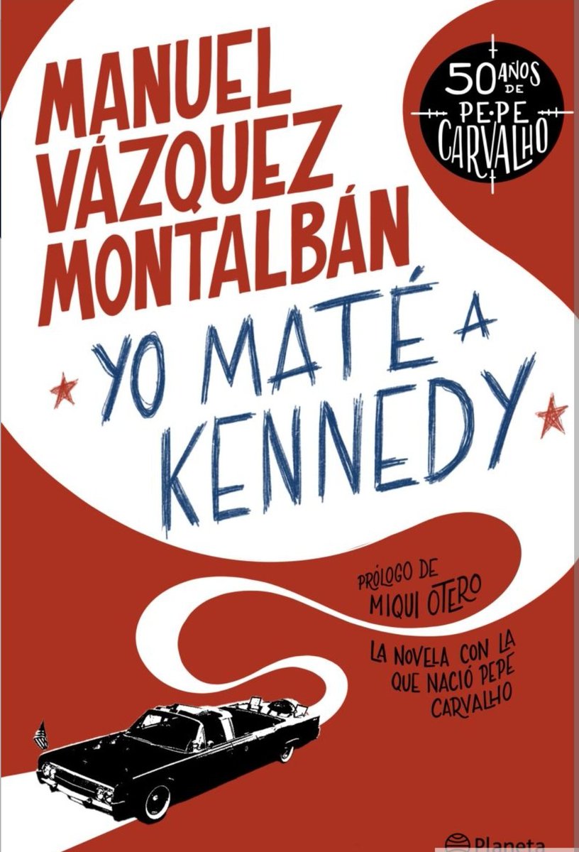 3.-'Yo maté a Kennedy'(Manuel Vázquez Montalbán,1972). Primera novela con el personaje de Pepe Carvalho, y poco representativa de la serie posterior. Sorprenden sus alardes lingüísticos y su impagable humor absurdo.
#PepeCarvalho
#Librosleídosen2024