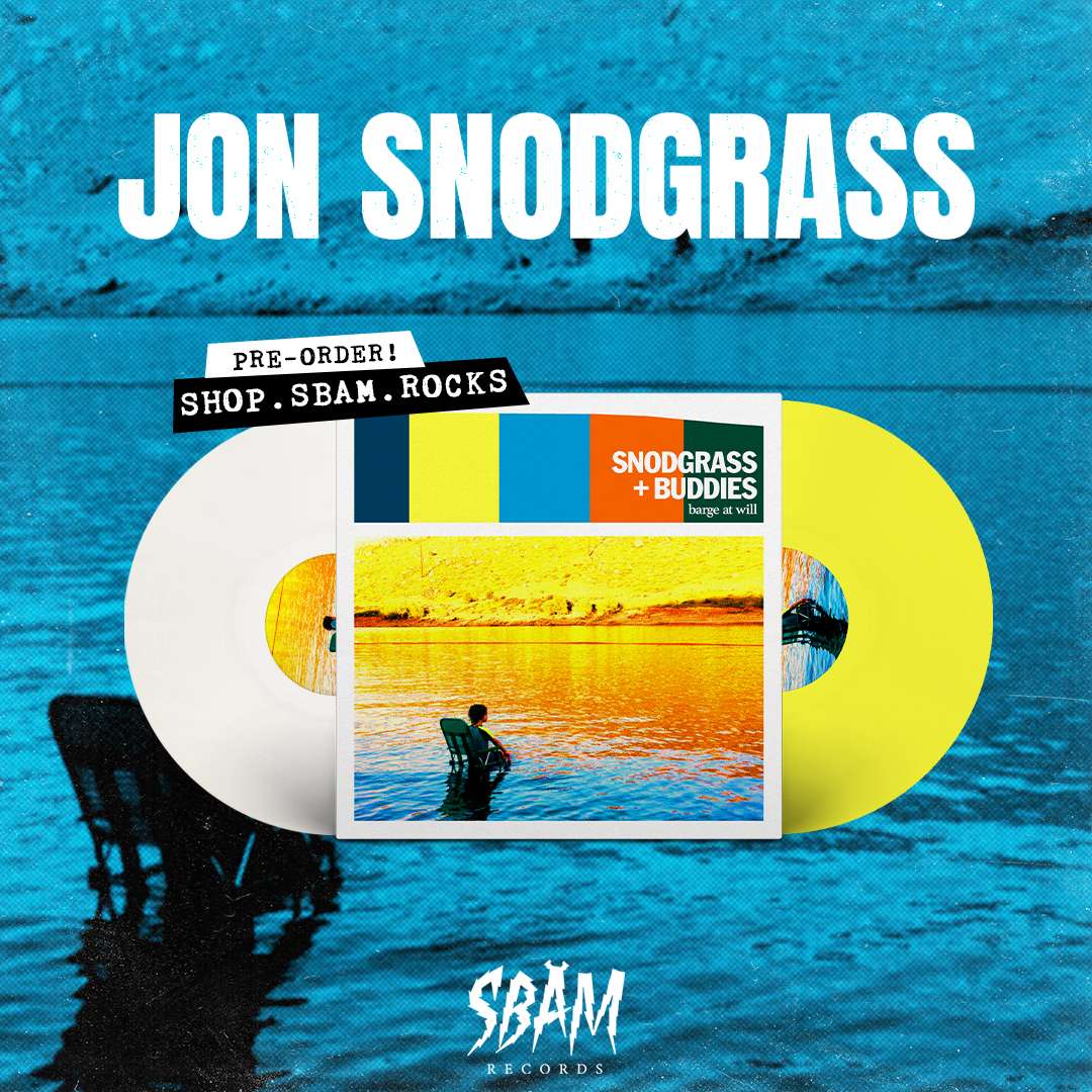 Pre-orders for the brand new JON SNODGRASS + BUDDIES album „Barge At Will“ are live now! Head over to our shop or sneak one of the limited variants from our partners at Kingsroad!🤘 SBAM Shop (EU/US/CAN): shop.sbam.rocks Kings Road Merch US: sbam-rocks.us