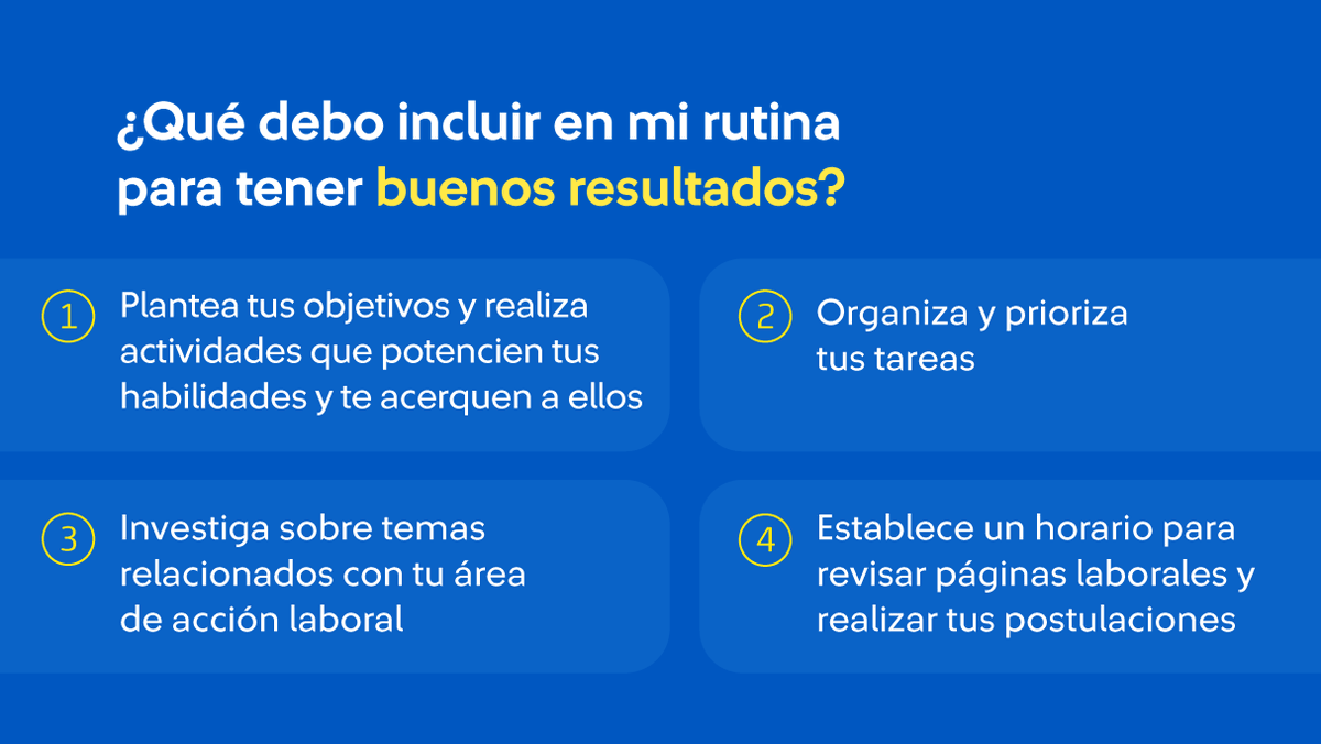 AFP_Integra's tweet photo. Si estás en tu búsqueda laboral y quieres aprender estrategias para optimizar tu tiempo durante este proceso, te invitamos a leer el siguiente artículo en nuestra plataforma #TalentoImparable: https://t.co/xQ8nwBUsaa
Accede a este y más contenidos en: https://t.co/pXCfQw1vg1 https://t.co/kEMo4kBKU7