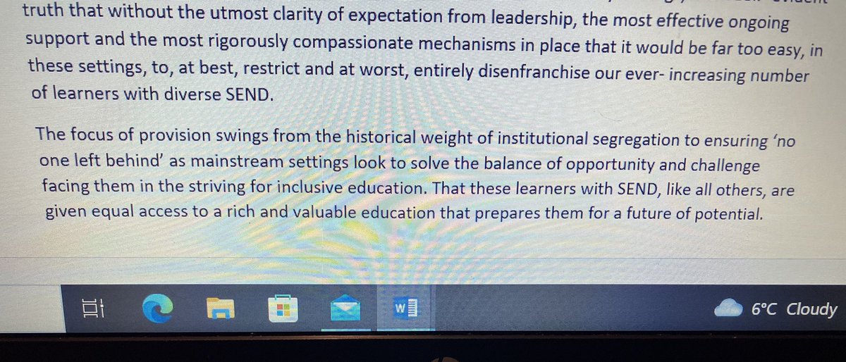 Sat here pondering my next research move on my paper submission for <a href="/CharteredColl/">Chartered College of Teaching</a> on the benefits of effective formative assessment within adaptive practice frameworks #SEND #adaptivepractice #edutwitter #teachertwitter #inclusiveeducation