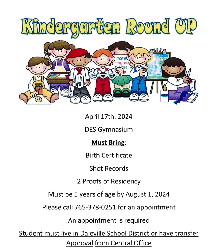 DCS_Broncos's tweet photo. Kindergarten Round Up will be on April 17th. https://t.co/yJ3IScbzN1