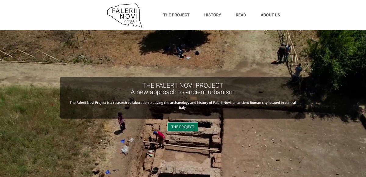 Shiny new website for the @FaleriiNovi Project launched! 🎉 Check out the five current excavation areas, 3D models, maps, videos, photos, drone footage, site history and much more. Visit 👉 faleriinoviproject.org