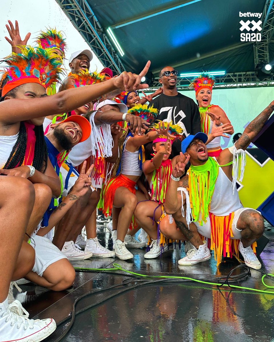 SA20_League's tweet photo. Grammy-award-winning artist @ZakesBantwiniSA ate and left no crumbs with his performance at the #Betway #SA20 Party Zone.  😎
#WelcomeToIncredible https://t.co/ApgAPJAyCY