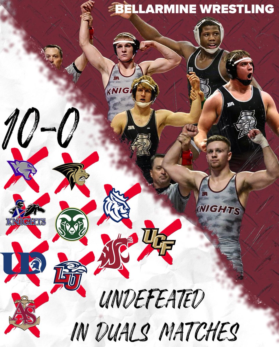 Undefeated and on a roll! Bellarmine Wrestling is dominating in duals with a perfect 10-0 start⚔️ #cantwait #getsome