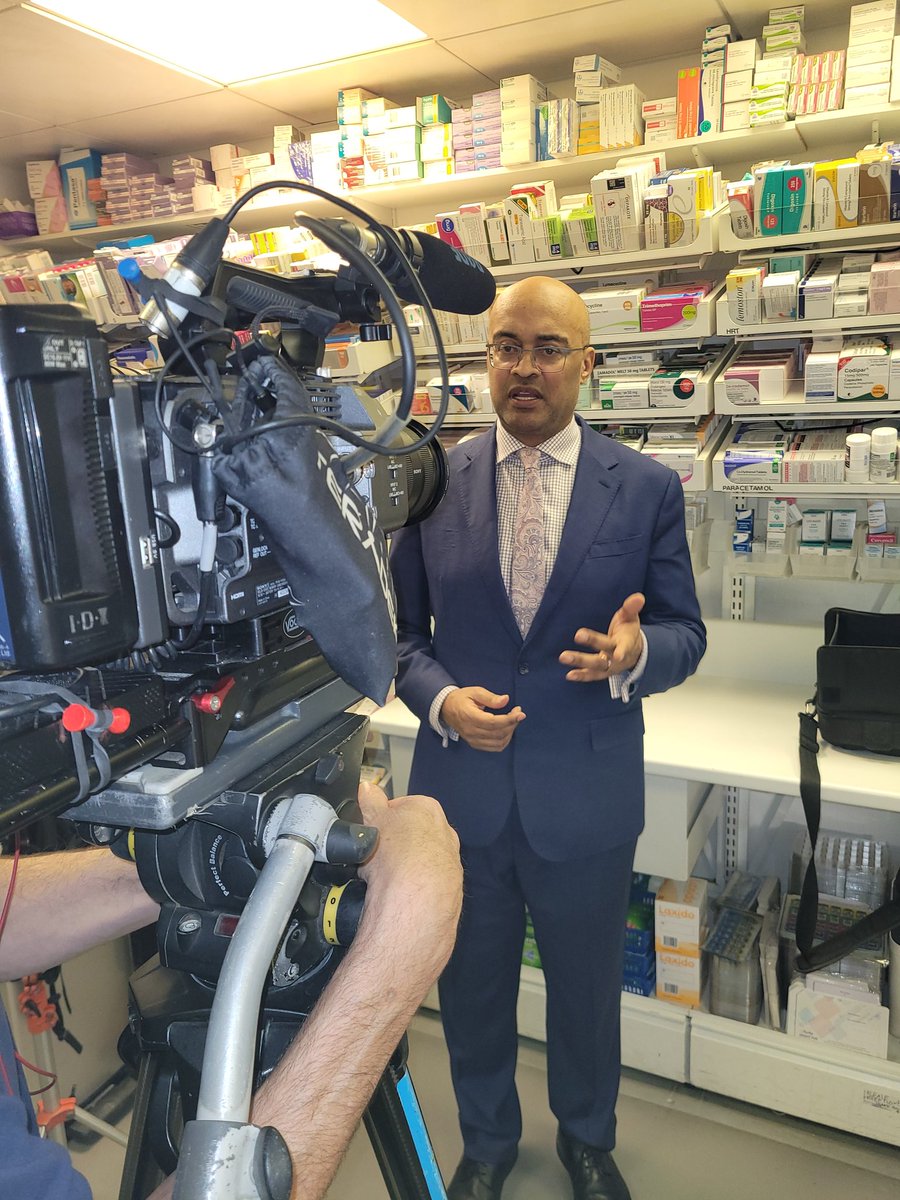 Delighted to say that tomorrow I will feature on the @itvnews programme Tonight, talking about the pharmacy sector funding crisis - with eight pharmacies closing a week - and how this could impact the roll out Pharmacy First in England #ITVTONIGHT #NHS #pharmacy