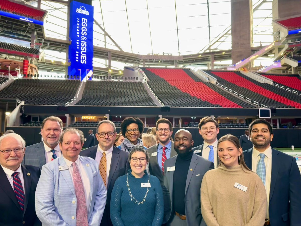 gacities's tweet photo. #TeamGMA is excited to be with @GAChamber this morning in the beautiful @MBStadium for the annual Eggs and Issues event!
#eggsissues24 #Gacities #gapol https://t.co/Q1ucgMr6Qu