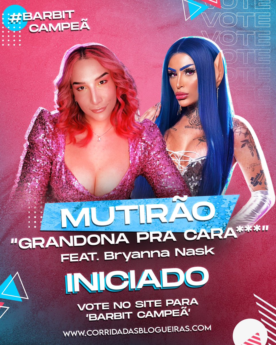 barbitrss's tweet photo. 🧚🏻‍♀️ MUTIRÃO “GRANDONA” ft @BryannaNasck!  🧚🏻‍♀️

🤍 FAÇAM 10 VOTOS E MANDEM UM EMOJI AQUI 🤍

🏆O VOTO É PRA VENCER, VOTEM BARBIT 🏆

🗳️ https://t.co/EUweZCTBgd 🗳️ 

#corridadasblogueiras5 #barbit #TeamBarbit https://t.co/PVVui2FbRQ