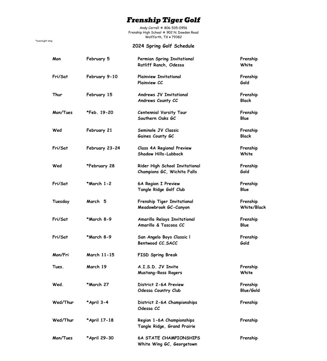 Frenship HS Boys Golf tweet media