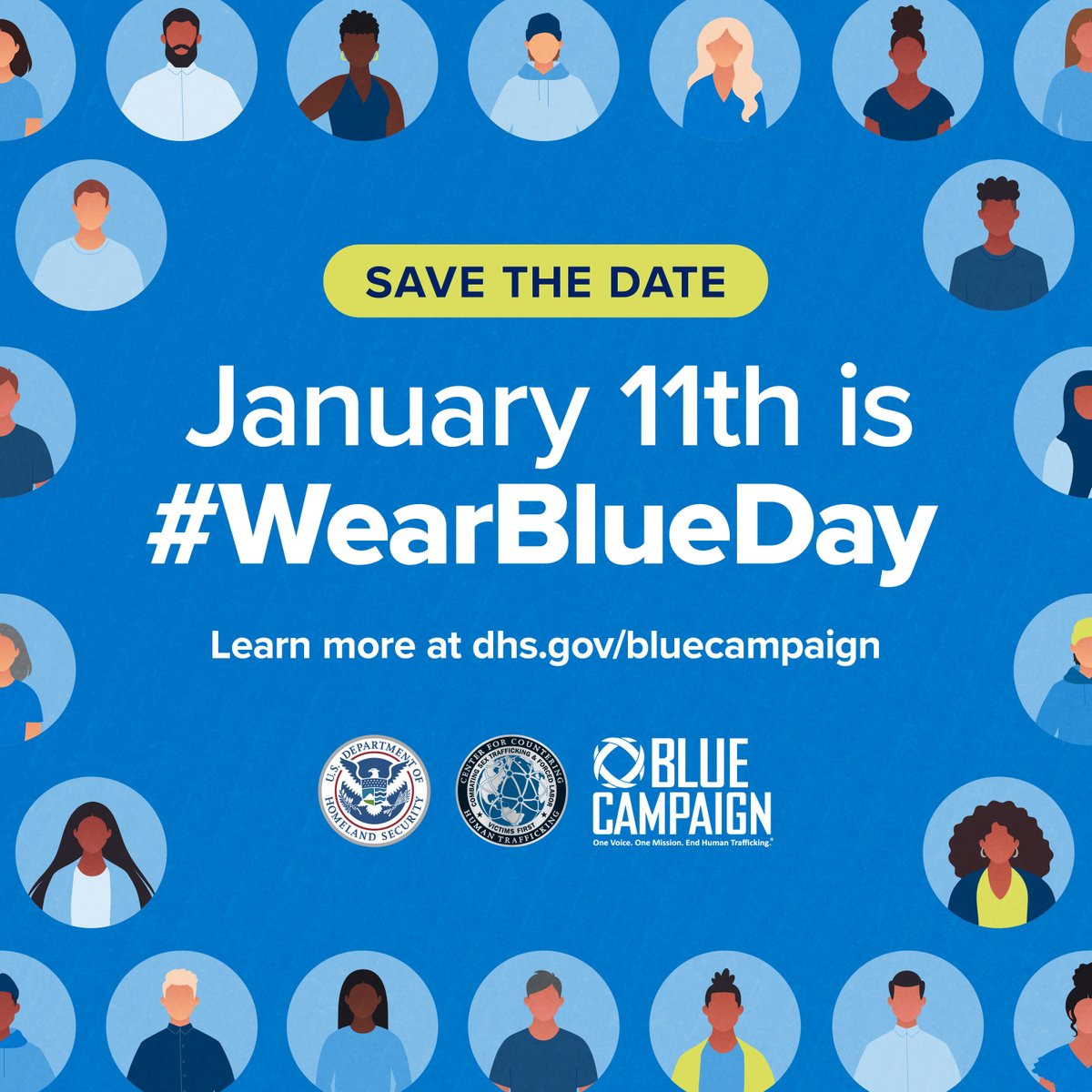 METROHouston's tweet photo. Many victims of human trafficking often go unnoticed. Victims are transported through trains, buses, and planes, according to @DHSBlueCampaign. Join us on January 11th for #WearBlueDay to stand against human trafficking. Learn more: https://t.co/gYb6QjYL5R. #HTPM ^A https://t.co/YXnYVrk9rD